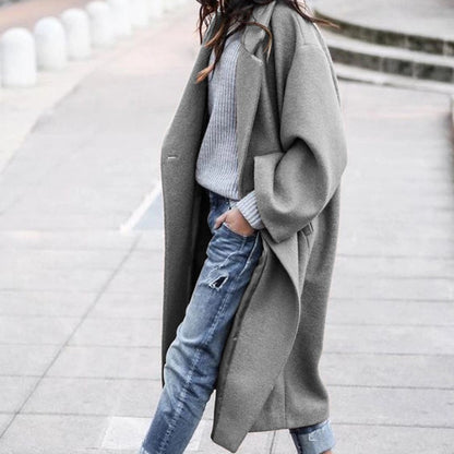 Casual Long Wool Jacket