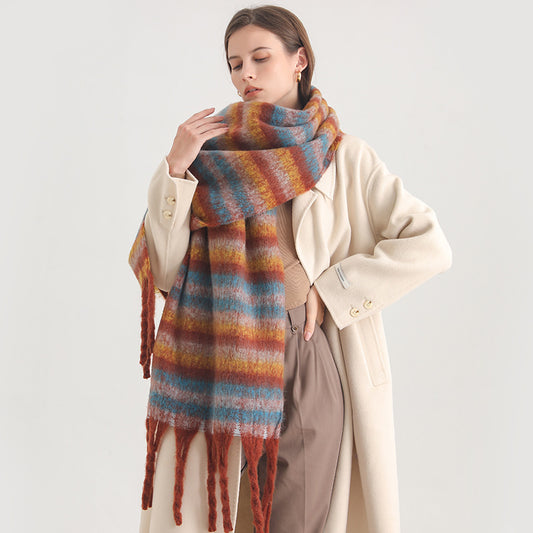 Striped Cashmere Scarf