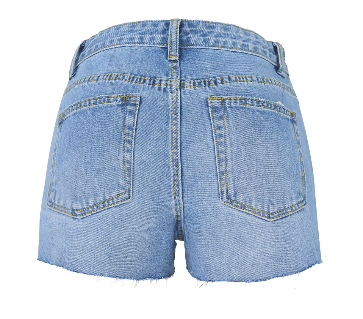 Ripped Denim Shorts