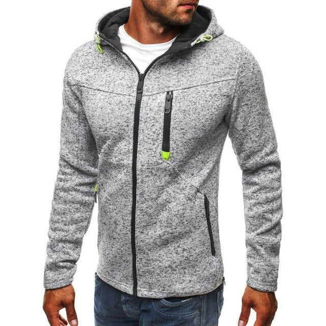 Casual Zipped Hoodie