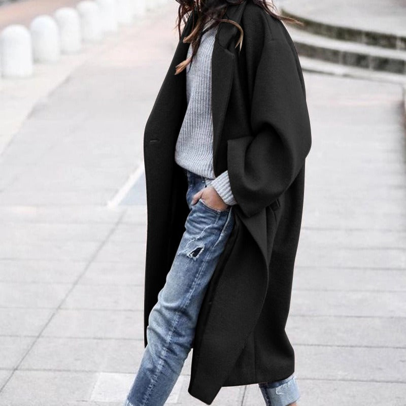 Casual Long Wool Jacket