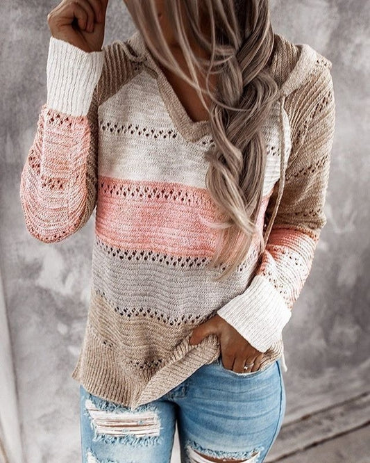 Casual Knitted Long Sleeve Sweater