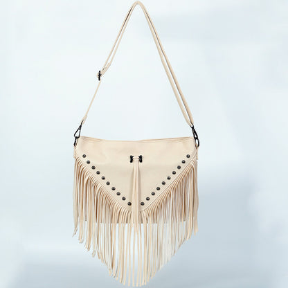 Casual Rivet Tassel Bag