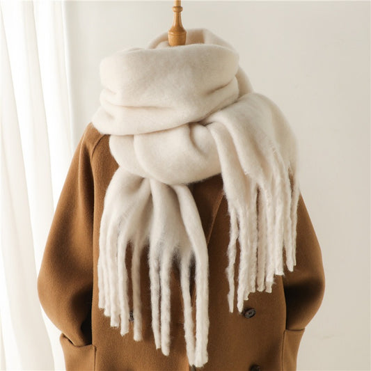 Mohair Solid Color Scarf