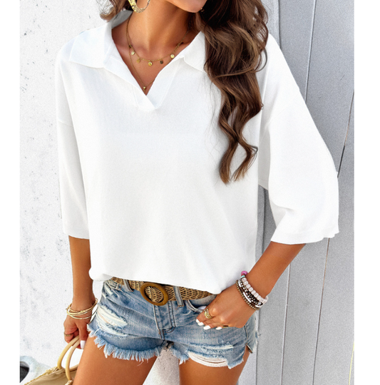 Lapel Loose Top